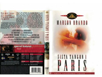Sista Tangon i Paris   DVD